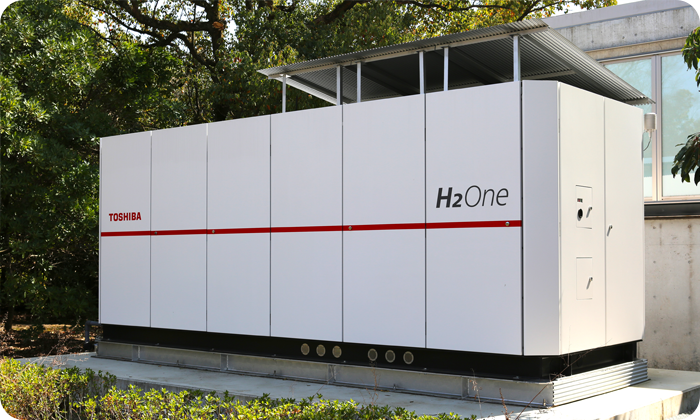 グリーン水素を製造、貯蔵、使用する設備「H2One™」（画像）